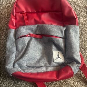 Jordan Red and Gray kids mini backpack